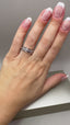9ct White Gold Lab-Grown Diamond 27-Stone Round Cut Band Ring | 0.25ct Round Cut Fine Jewellery