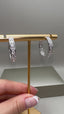 9ct White Gold Channel-Set Hoop Earrings | 2.98ct Lab-Grown Diamonds