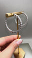 9ct White Gold Hoop Earrings | 5.89ct Lab-Grown Diamonds