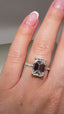 18ct Yellow Gold Emerald Cut Lab-Grown Diamond Ring | 3.45ct