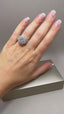 9ct White Gold Lab-Grown Diamond Halo Oval Ring | 3.51ct Round Cut Fine Jewellery