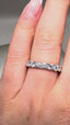9ct White Gold Lab-Grown Diamond Half Eternity Ring – 1.03ct | Ethical Fine Jewellery