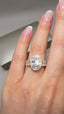 18ct Yellow Gold 2.30ct Lab-Grown Oval Cut Diamond Ring | 2.00ct Centre