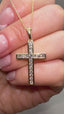 9ct Yellow Gold Diamond Cross Pendant with Chain | 0.49ct Lab-Grown Diamonds