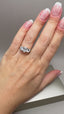 18ct Yellow Gold & Platinum Lab-Grown Diamond Trilogy Oval Cut Engagement Ring | 2.40ct Oval Cut Fine Jewellery